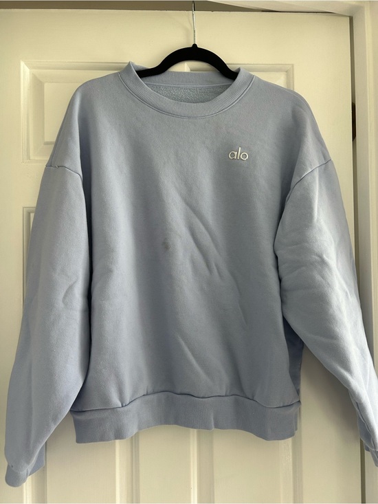 ALO Yoga Tops - ALO Yoga Pastel Blue Crewneck Sweatshirt